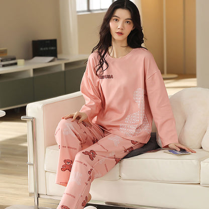 Summer Women's All-cotton Homewear Suit