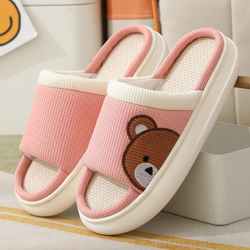 Cartoon Bear Slippers -   - anassiri.com