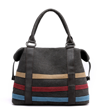 Canvas Stripe Women's Bag