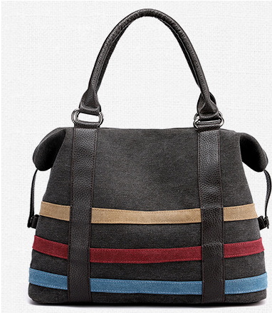 Canvas Stripe Women's Bag