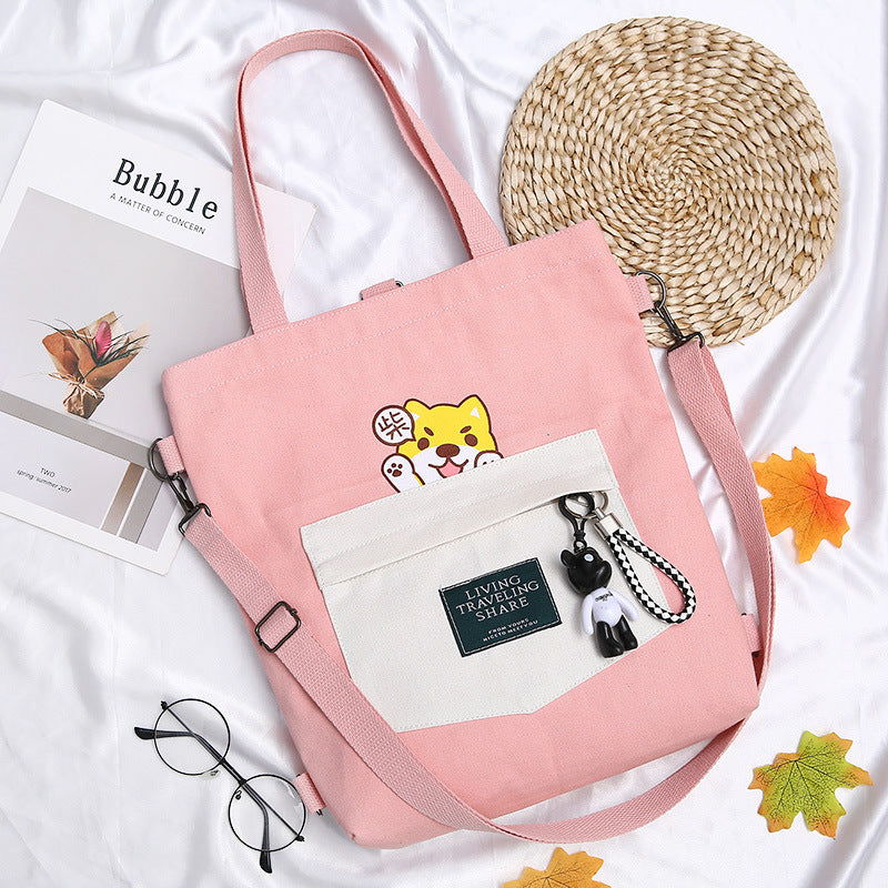 Canvas bag women messenger Japanese