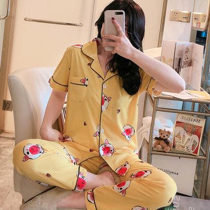 LAPEL SUIT pajamas home wear