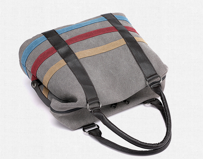 Canvas Stripe Women's Bag