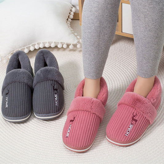 Women's Home Indoor Warm Plush Cotton Shoes