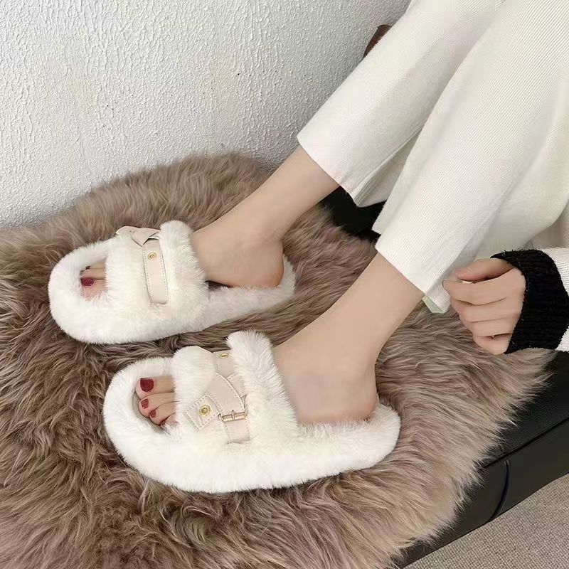 Fluffy Slippers Women's -   - anassiri.com