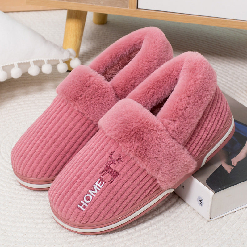 Women's Home Indoor Warm Plush Cotton Shoes