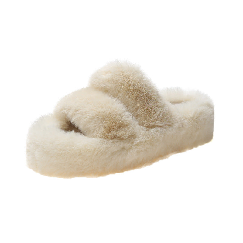 Fuzzy Slippers Women -   - anassiri.com