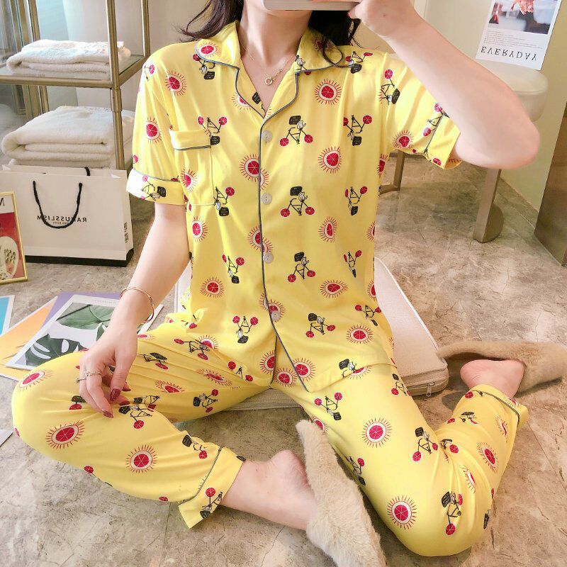 LAPEL SUIT pajamas home wear