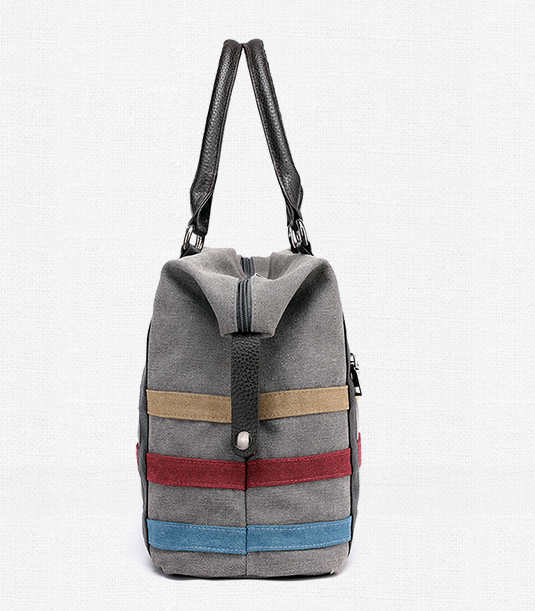 Canvas Stripe Women's Bag