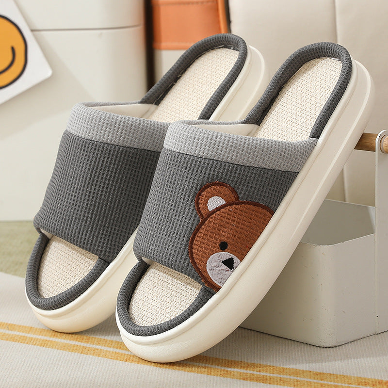 Cartoon Bear Slippers -   - anassiri.com