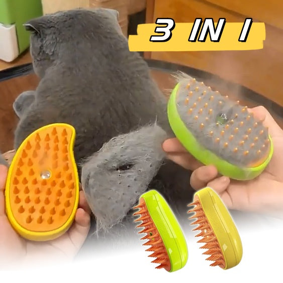 3 In 1 Cat Steam Brush -   - anassiri.com