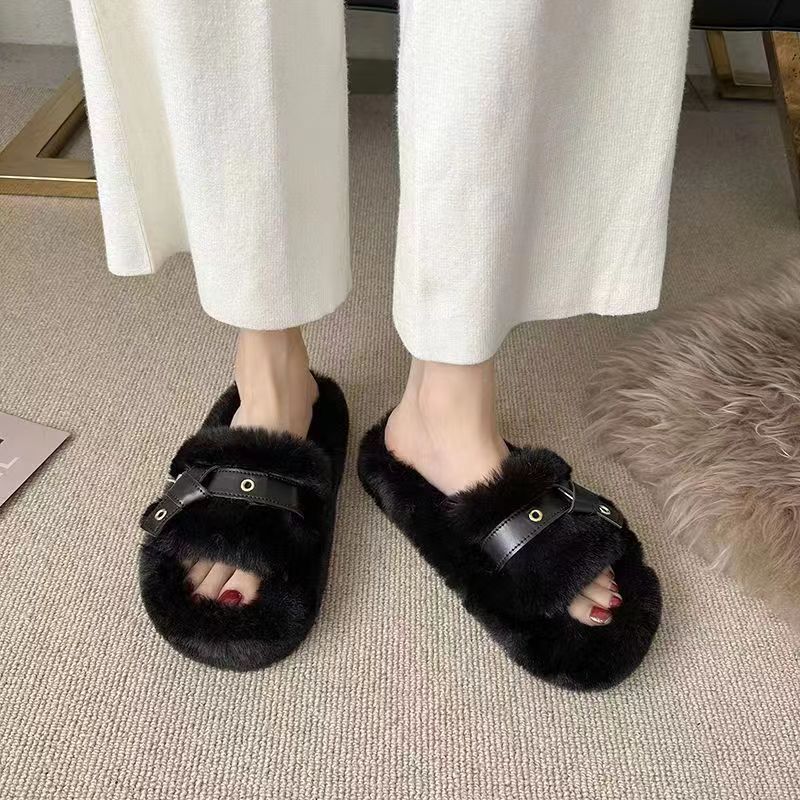 Fluffy Slippers Women's -   - anassiri.com