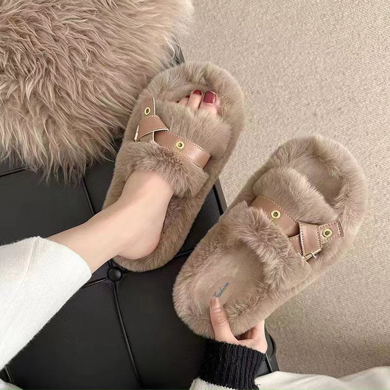 Fluffy Slippers Women's -   - anassiri.com