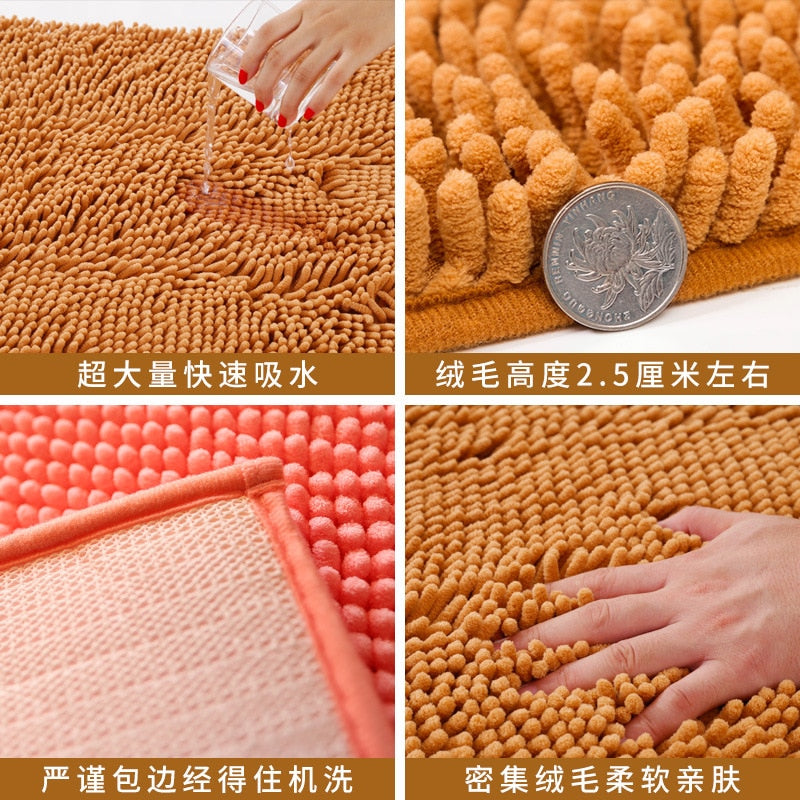 40 * 60 / 40*120CM set, absorbent microfiber bath mat, soft and fluffy bathroom mat, shower room carpet