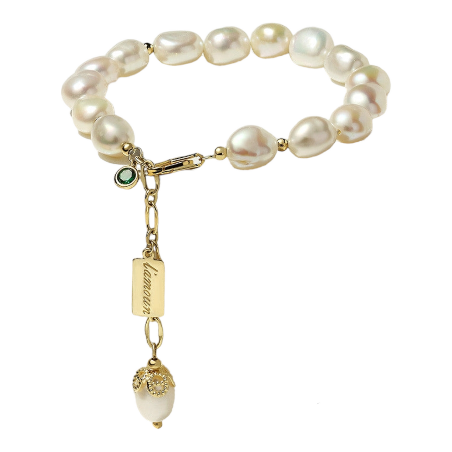 Natural Zircon Pearl Bracelet Luxury Jewelry