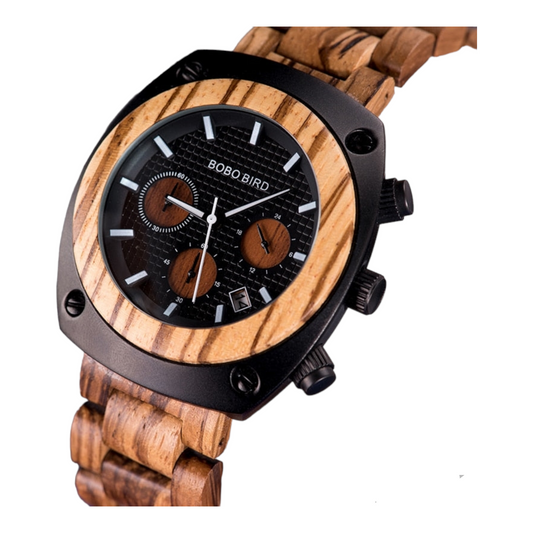 Wood Watch Men Stopwatches Handmade Relogio Masculino