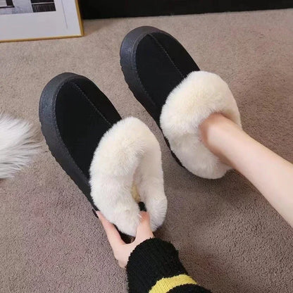 Sheepskin Fur Slippers Fashion Female Winter Women Warm Indoor Slippers Top Quality Soft Wool Lady Home Shoes