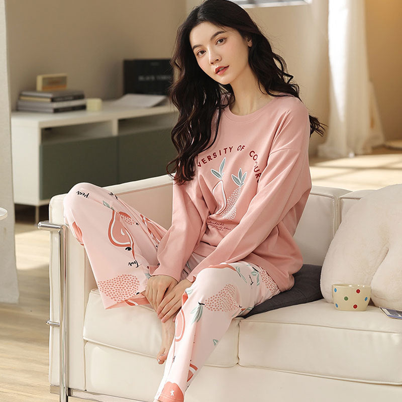 Summer Women's All-cotton Homewear Suit -  vêtement - anassiri.com