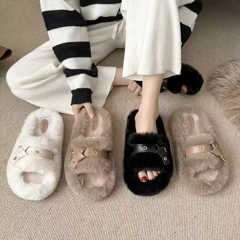 Fluffy Slippers Women's -   - anassiri.com