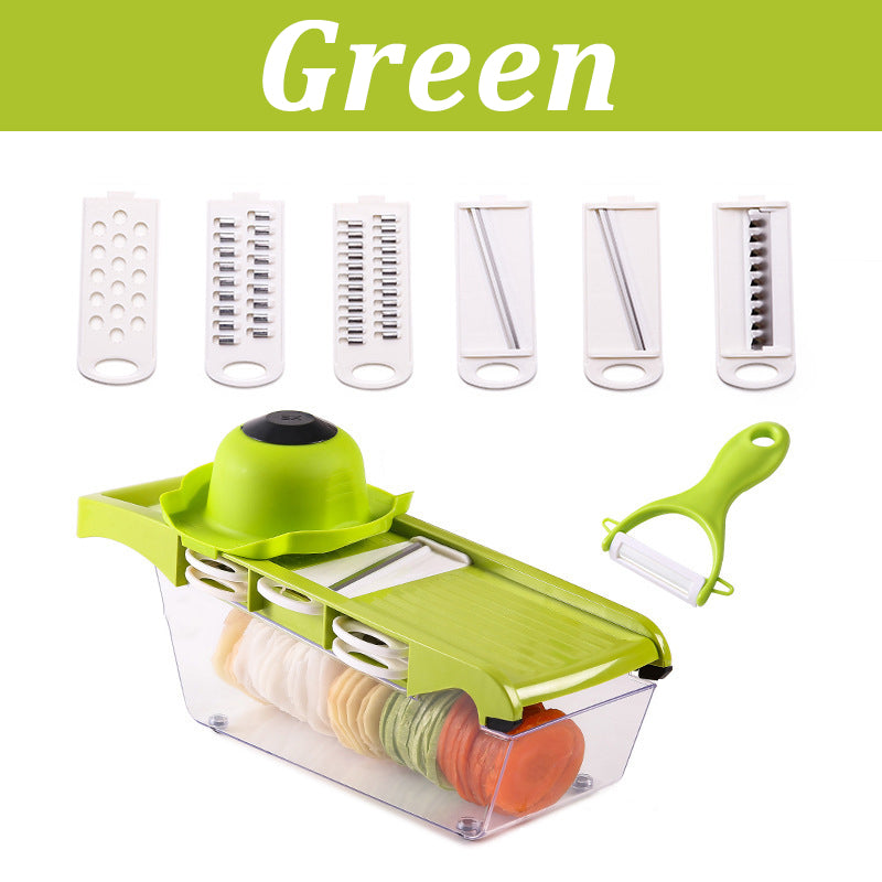 Multifunctional Vegetable Cutter Home Kitchen Slicing And Dicing Fruit Artifact -   - anassiri.com