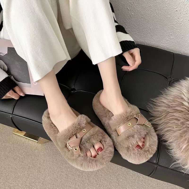 Fluffy Slippers Women's -   - anassiri.com