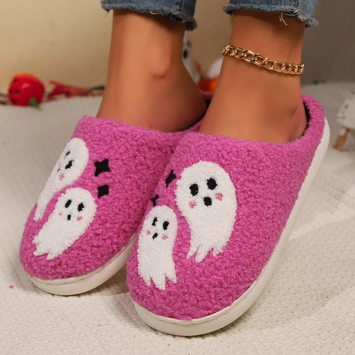 Cozy Ghost Slippers -   - anassiri.com