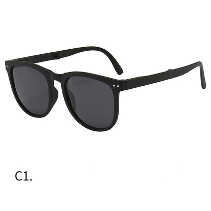 Trendy Foldable Sunglasses For Women TR Polarized Folding Sun Glasses