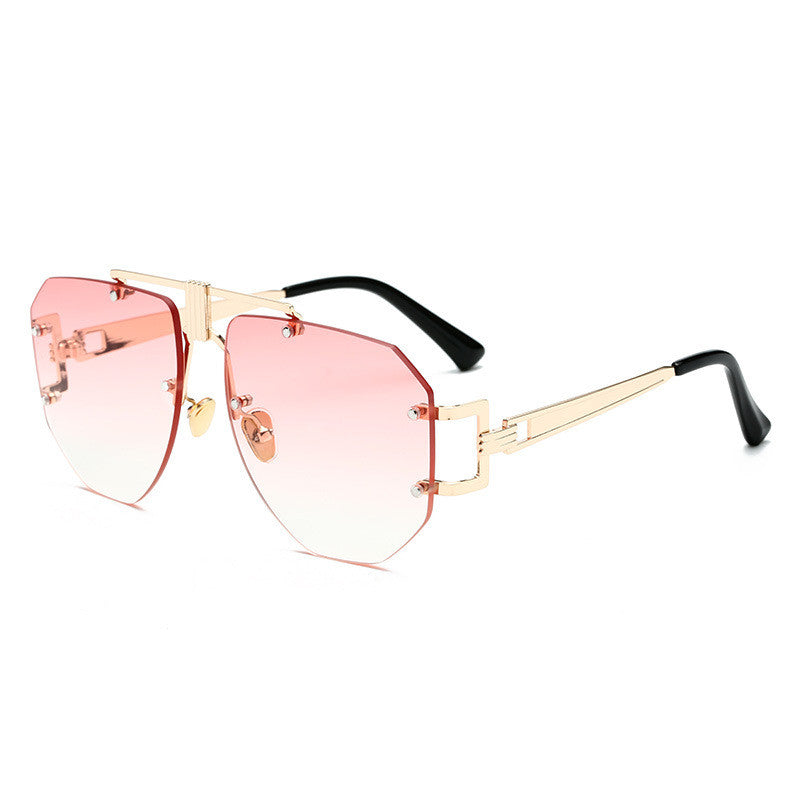 Metal frameless sunglasses women sunglasses -   - anassiri.com