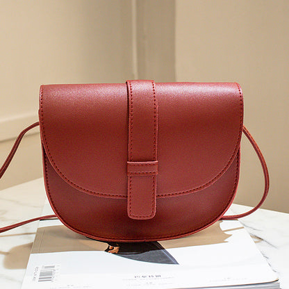 Crossbody bag all-match casual saddle bag