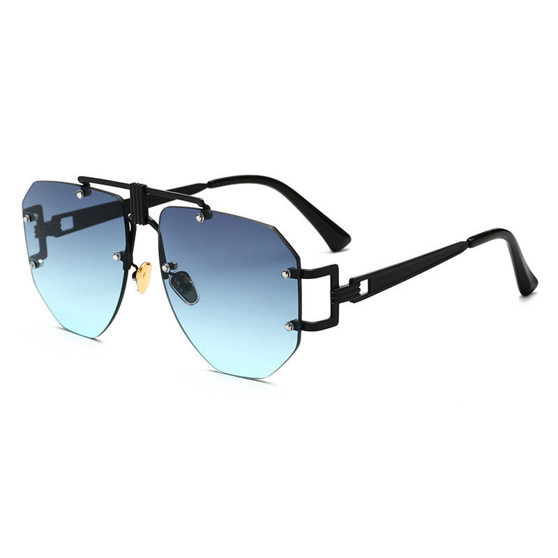 Metal frameless sunglasses women sunglasses -   - anassiri.com