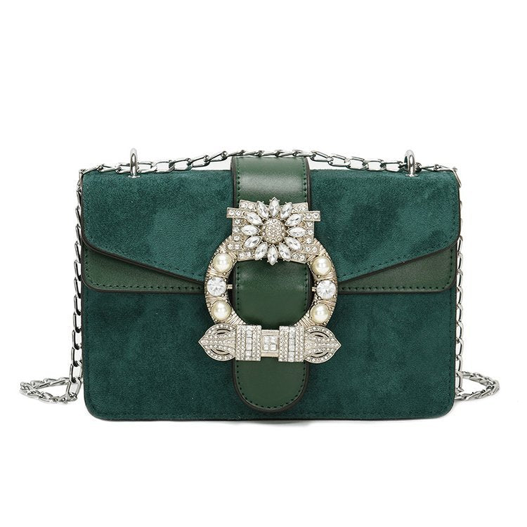 Matte Chain Shoulder Crossbody Bag