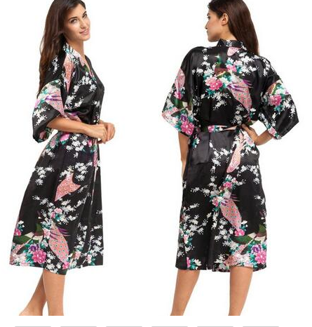 Satin Robes for Brides Wedding Robe Sleepwear Silk -   - anassiri.com