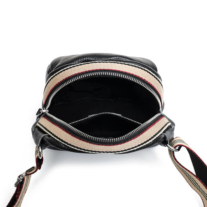 Female Shell Top Layer Cowhide One-shoulder Messenger Bag