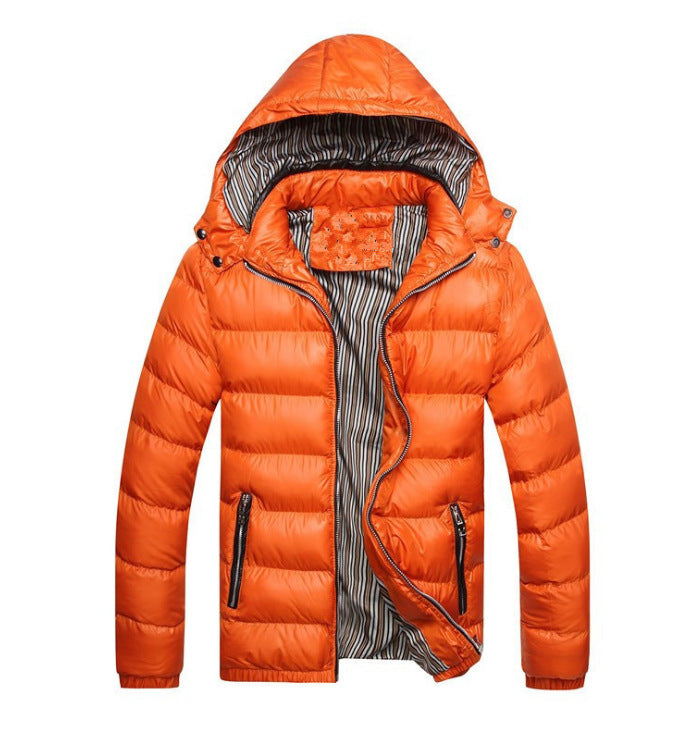 Men's fashion hooded plus size casual padded jacket