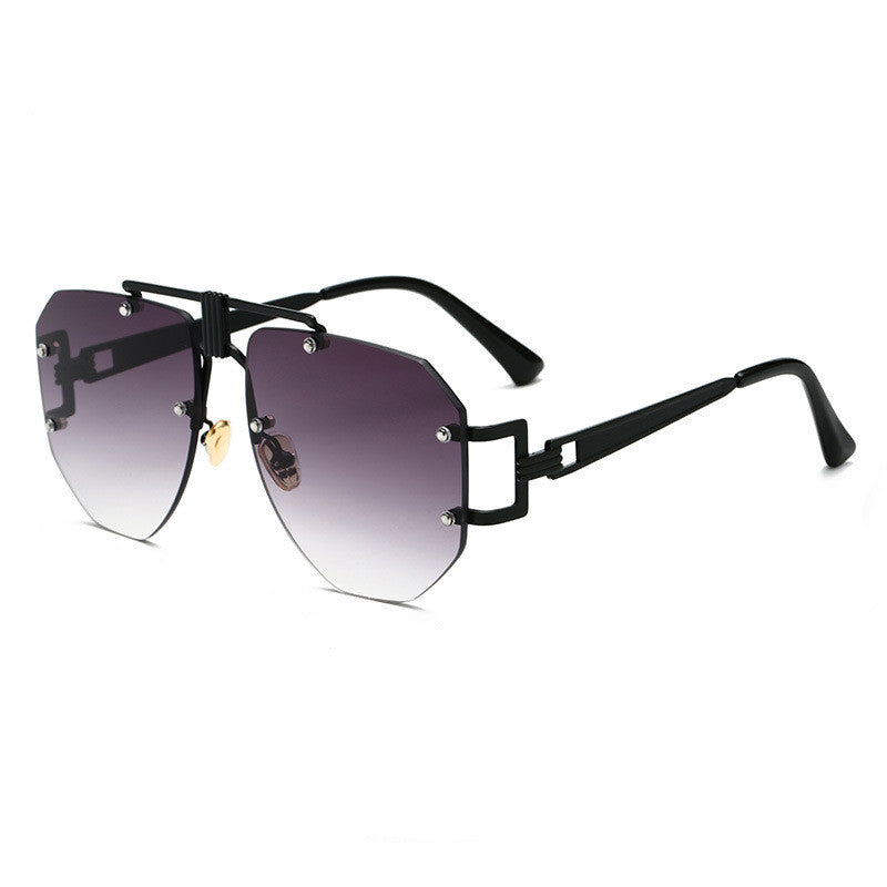 Metal frameless sunglasses women sunglasses -   - anassiri.com