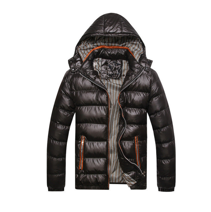 Men's fashion hooded plus size casual padded jacket -  Montant hommes - anassiri.com