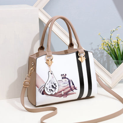 New female Korean style stereotyped sweet fashion handbag