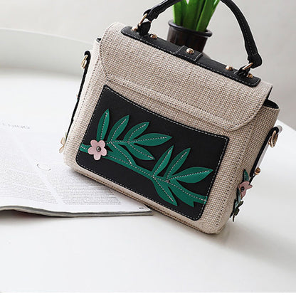 Fashion Two-Color Parrot One Shoulder Messenger Small Square Bag