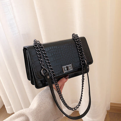 European and America Pattern Chain Small Square Bag