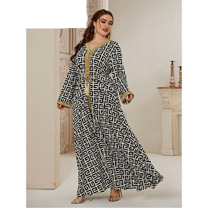 Longue Printers Femmes Days Robes Grande Grand Dress