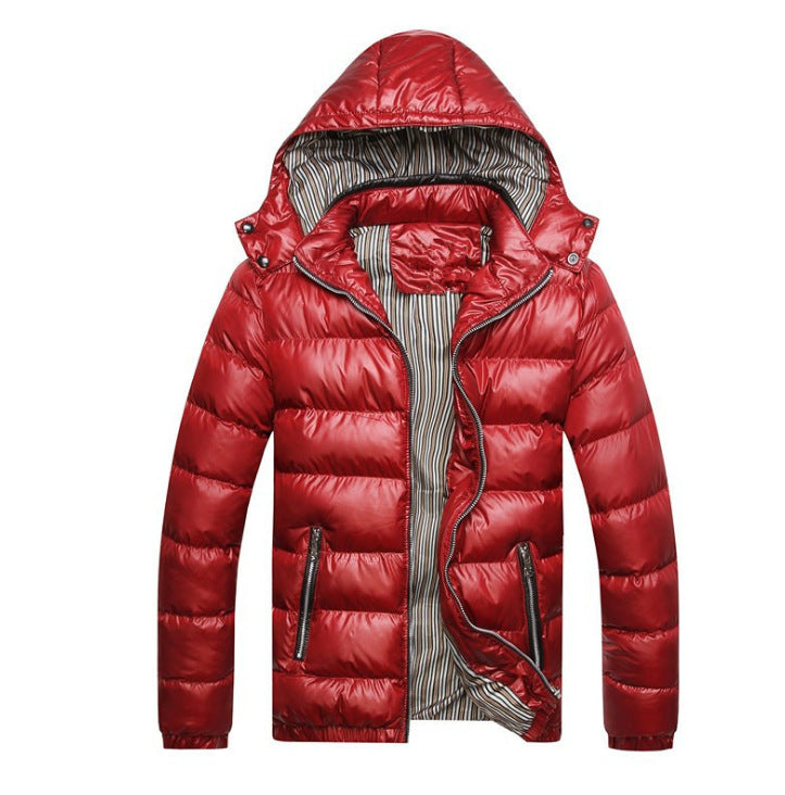 Men's fashion hooded plus size casual padded jacket