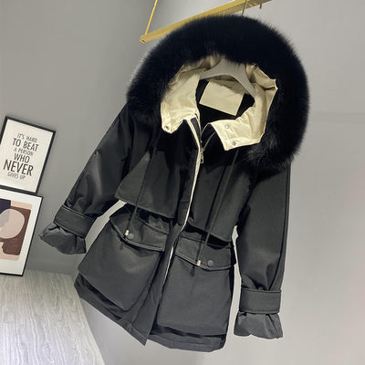 Fashion Hooded Faux Fur Collar Women's