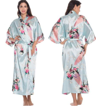 Satin Robes for Brides Wedding Robe Sleepwear Silk -   - anassiri.com