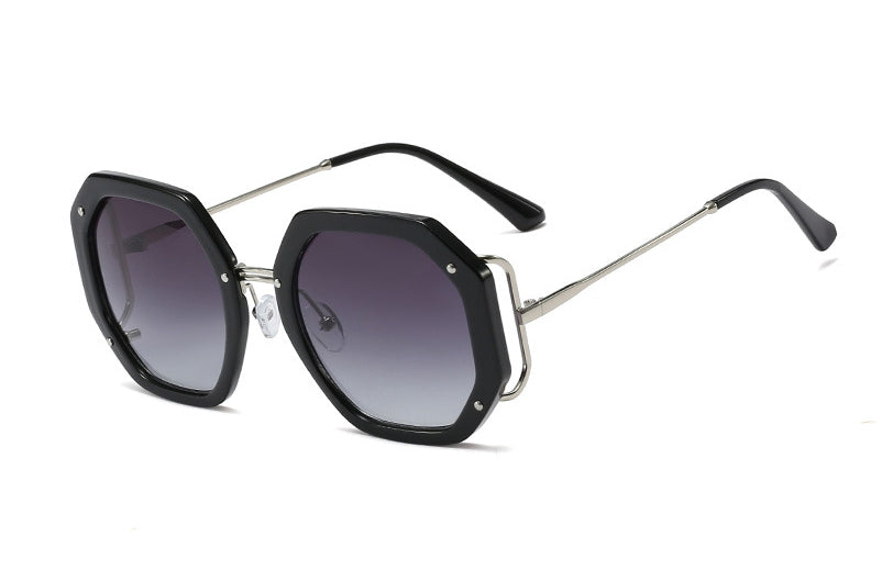 Fashion polygon sunglasses women -   - anassiri.com