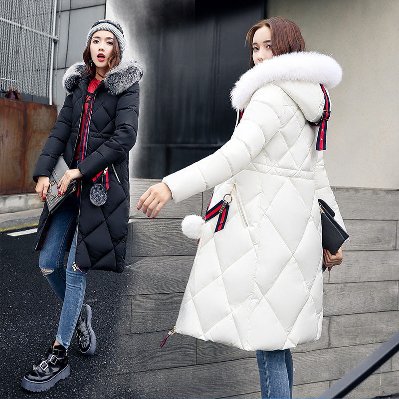 Long hooded padded down coat coat women -  Jacket Women - anassiri.com