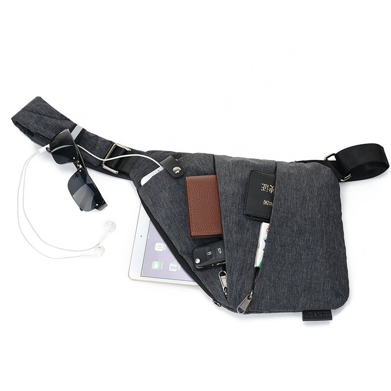 Digital canvas bag for men's -  Crossbody Bags Men Multifunction - anassiri.com