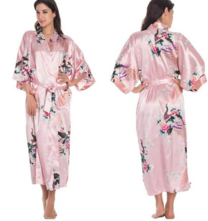 Satin Robes for Brides Wedding Robe Sleepwear Silk -   - anassiri.com