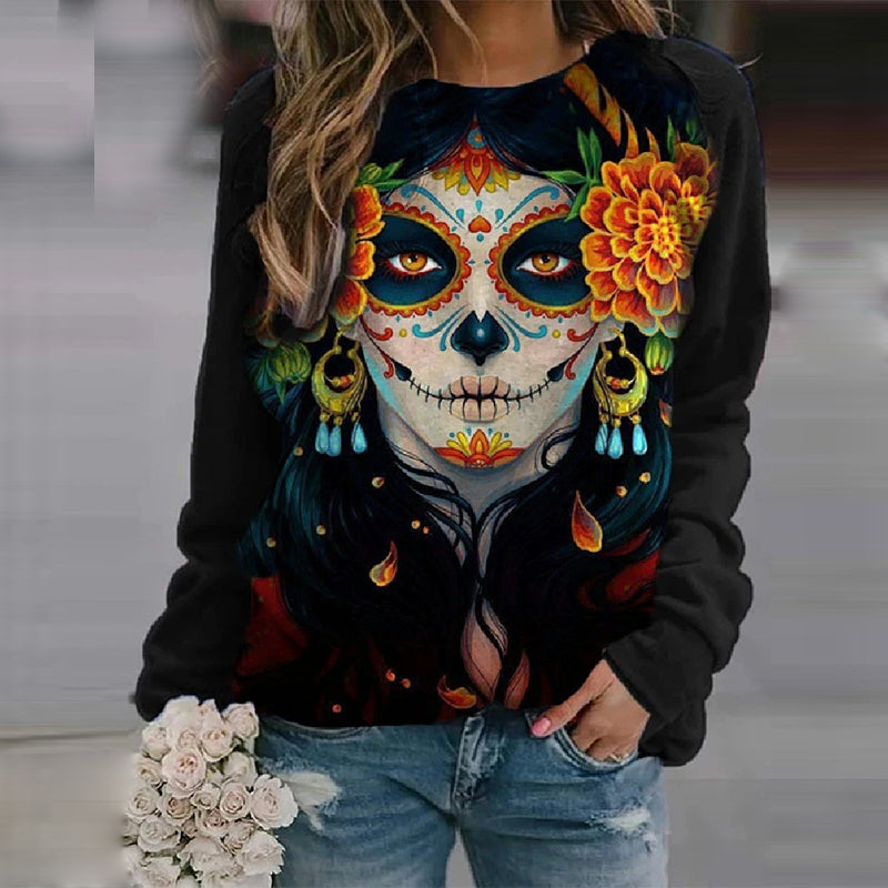 Halloween print sweatshirt -  Halloween print sweatshirt - anassiri.com