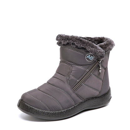 Waterproof Snow Boots Plush Warm Winter Shoes Casual Lightweight Ankle Boots