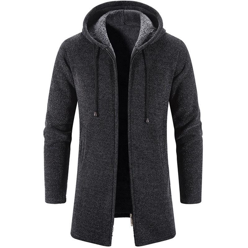 Plus Fleece Trend And Handsome All-match Cardigan For Men -  Montant hommes - anassiri.com